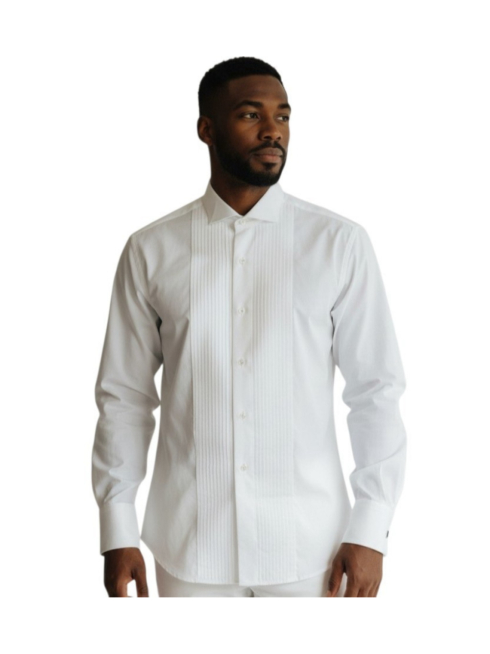 Christian Dior Monsieur White Pleated Le Cachet de Dior Collection Tuxedo Shirt